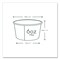 Vegware 3.5 in. x 1.7 in. 6 oz. Compostable Paper Soup Containers - Green/White (1000/Carton)
